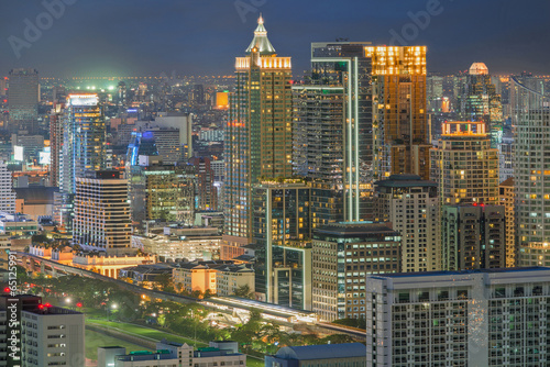 Bangkok Central Business District (CBD) at night