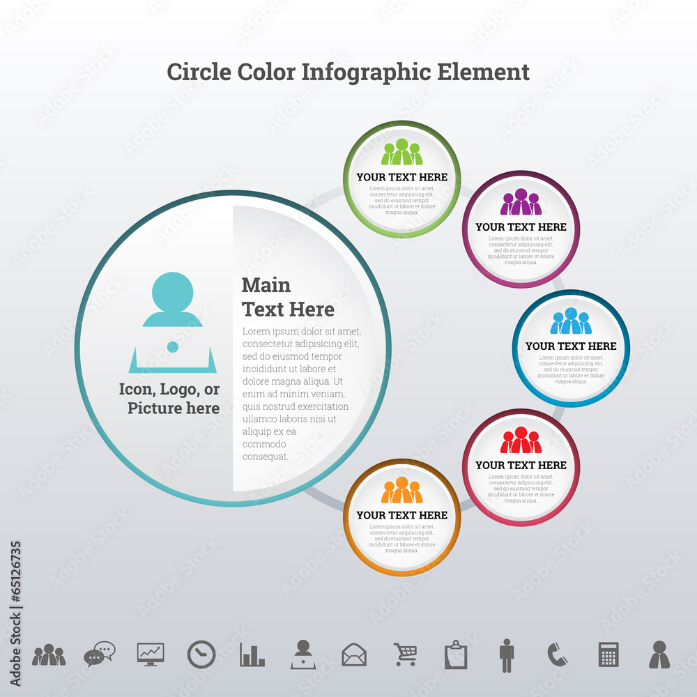 Circle Color Infographic Element