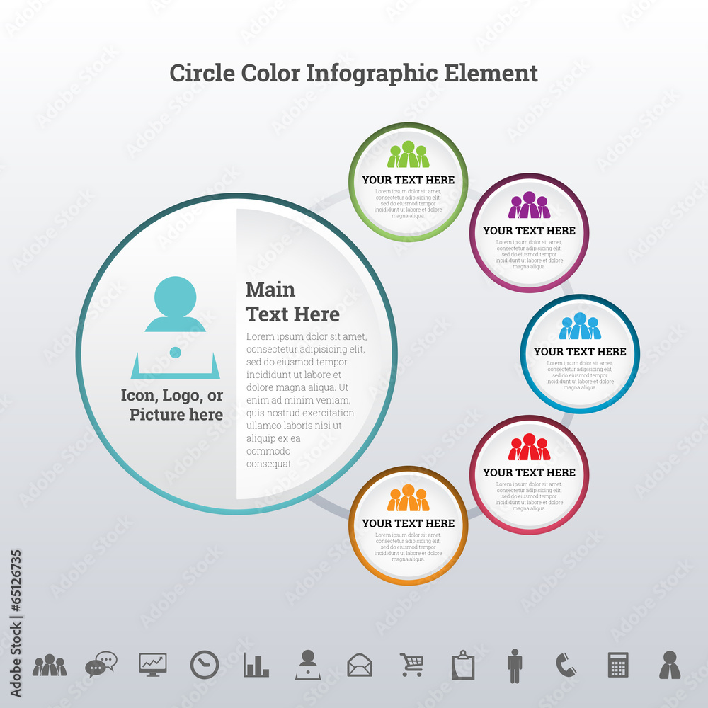 Circle Color Infographic Element Circle Color Infographic Element