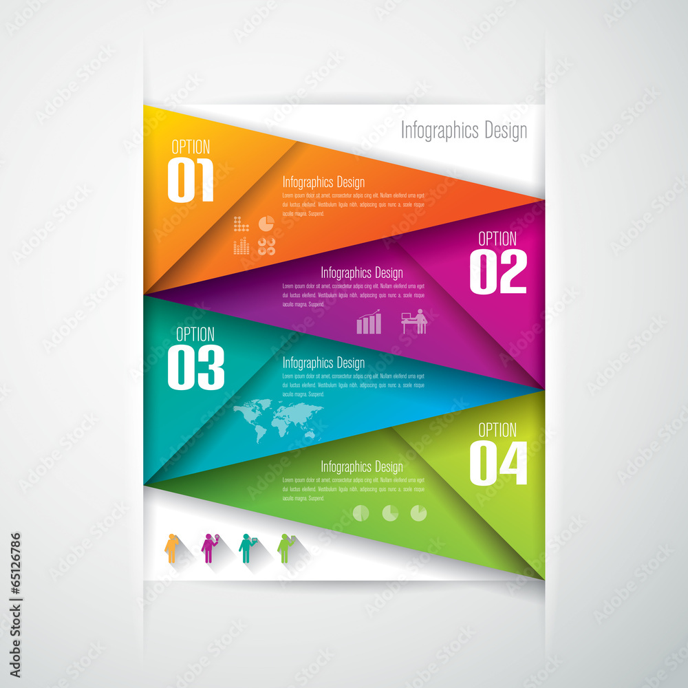 Fototapeta premium Infographics vector design template.