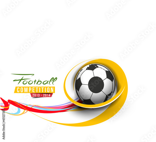 Football Event Poster Graphic Template Vector Background.
