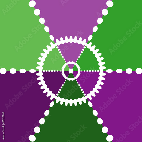 Abstract backdrop with color segments.