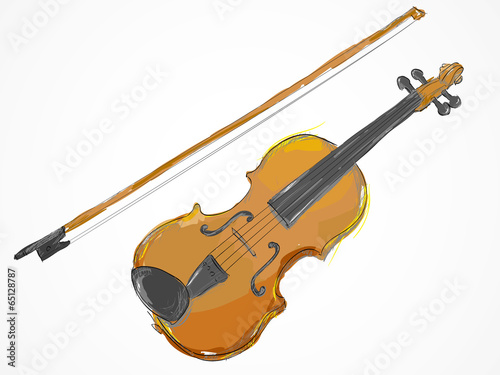 Violin Painting Vector art