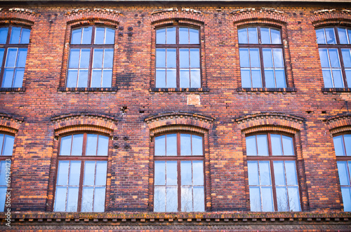 Old tenement house wall