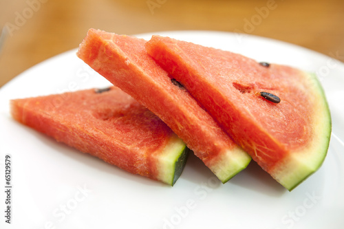 Watermelon with fork