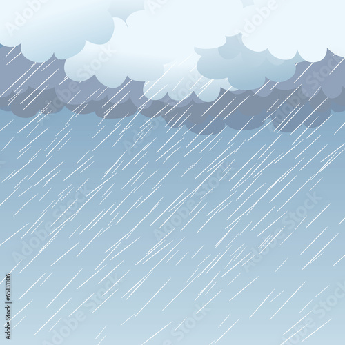 Rain as a background, vector