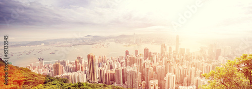 panorama of hong kong  China