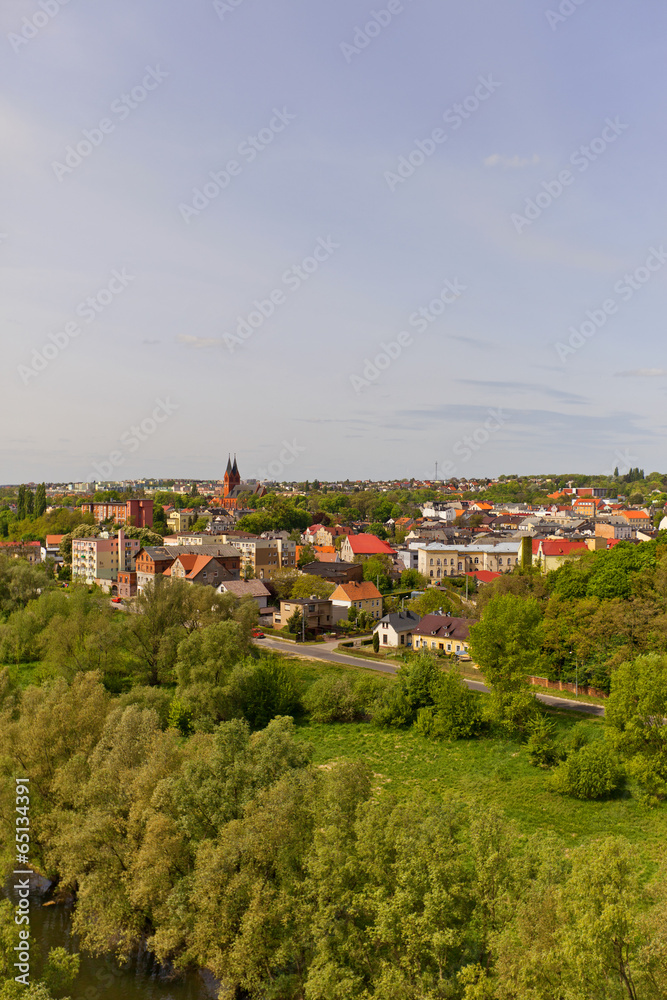 View of Swiecie town, Poland