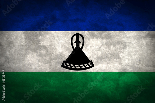 Lesotho grunge flag