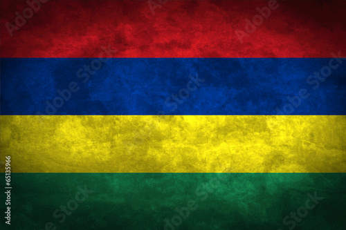 Mauritius grunge flag