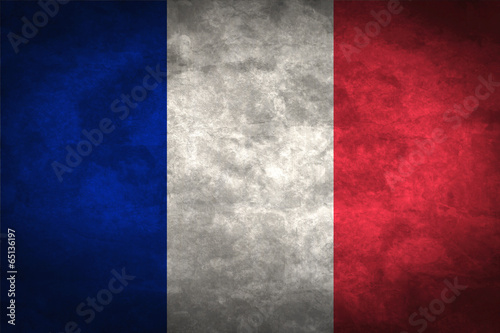 France grunge flag
