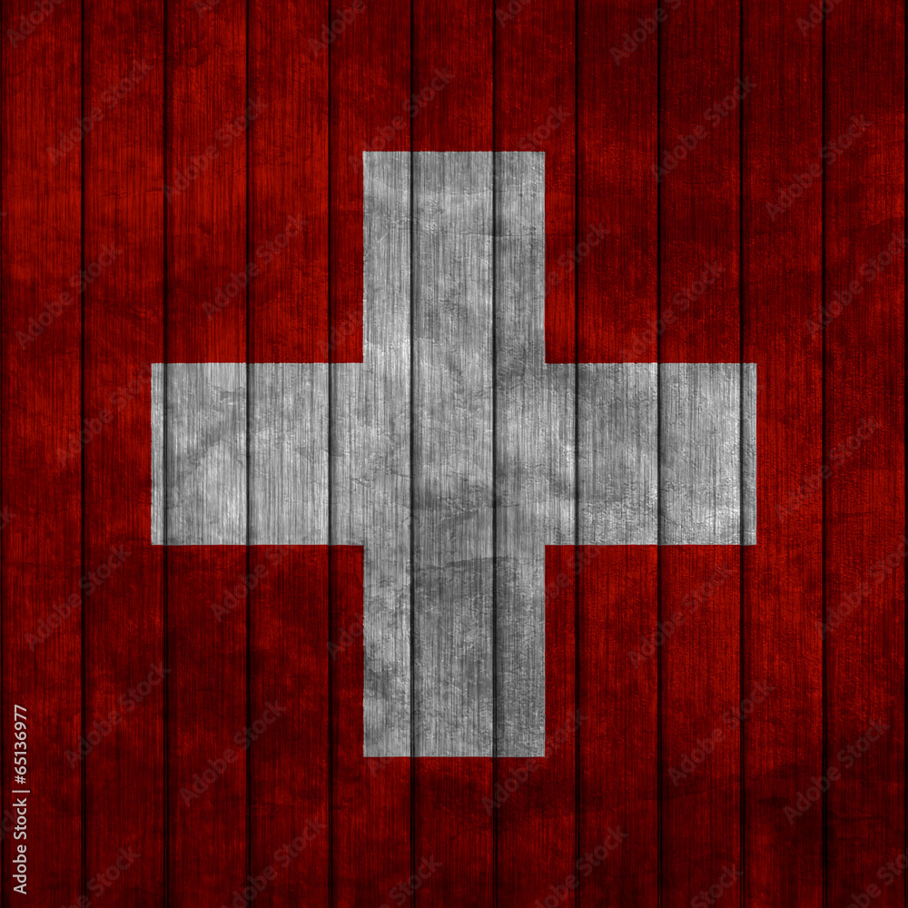 Illustration with flag in map on grunge background - Switzerland Illustration with flag in map on grunge background - Switzerland