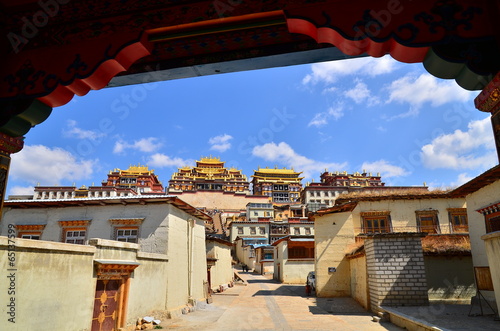 Songzanlin - Tibetan Monastery in Shangrila, Yunnan, China  photo