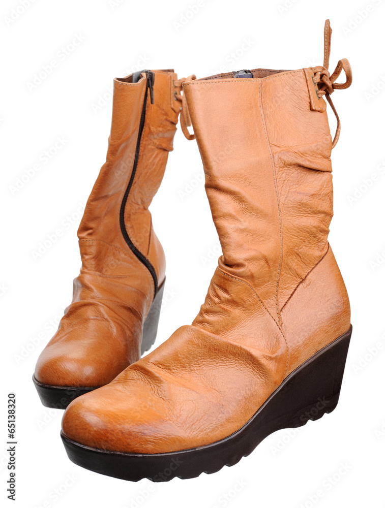 Women boots, isolated Women boots, isolated