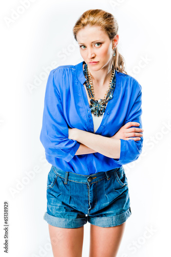 Photo of a young and beautiful woman 