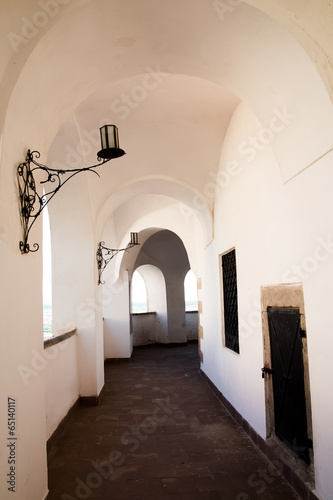 A corridor of an old castle