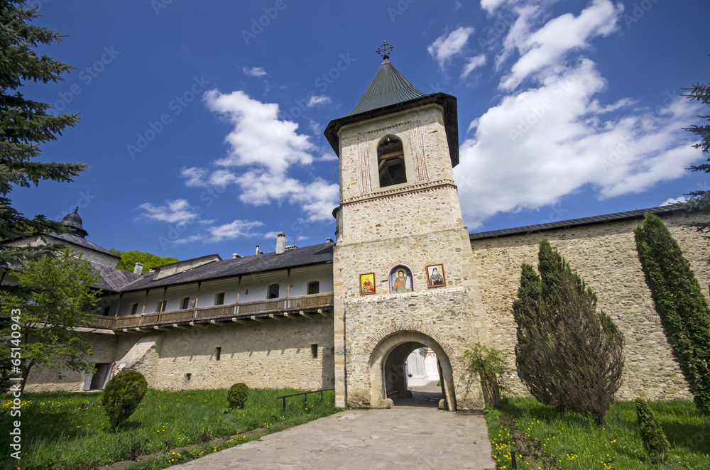 Secu monastery surrounding walls