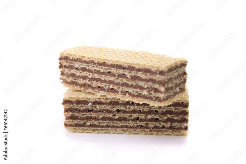 neapolitaner Waffeln isoliert neapolitaner Waffeln isoliert