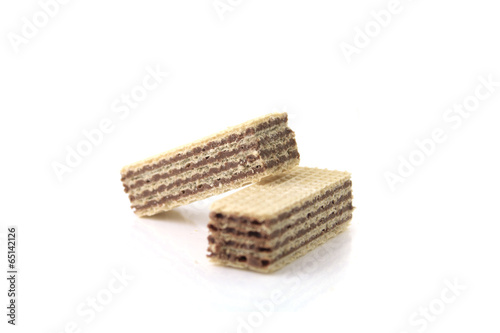 neapolitaner Waffeln isoliert