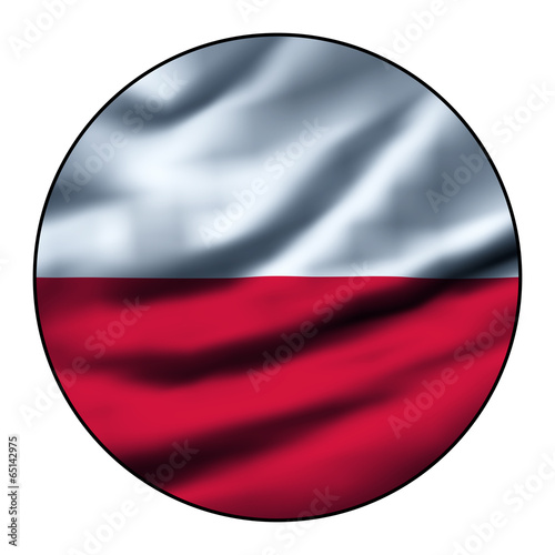 Illustration of a waving flag in a round circle - Poland Free Download Illustration of a waving flag in a round circle - Poland - GFXLoad
