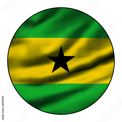 Free Download Flag in a round circle - Sao Tome and Principe - GFXLoad