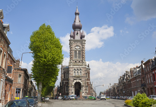 Church od Saint Michael in Valenciennes photo
