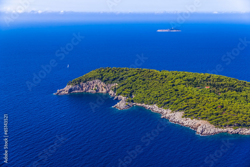 Island Kolocep at Elaphites near Dubrovnik
