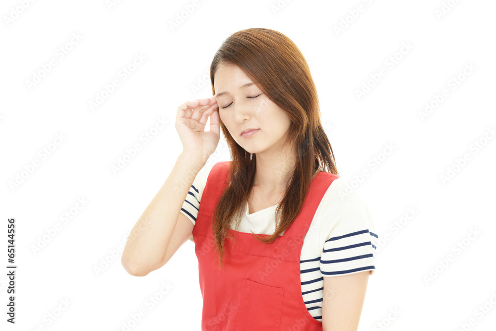 Obraz premium 疲れた主婦