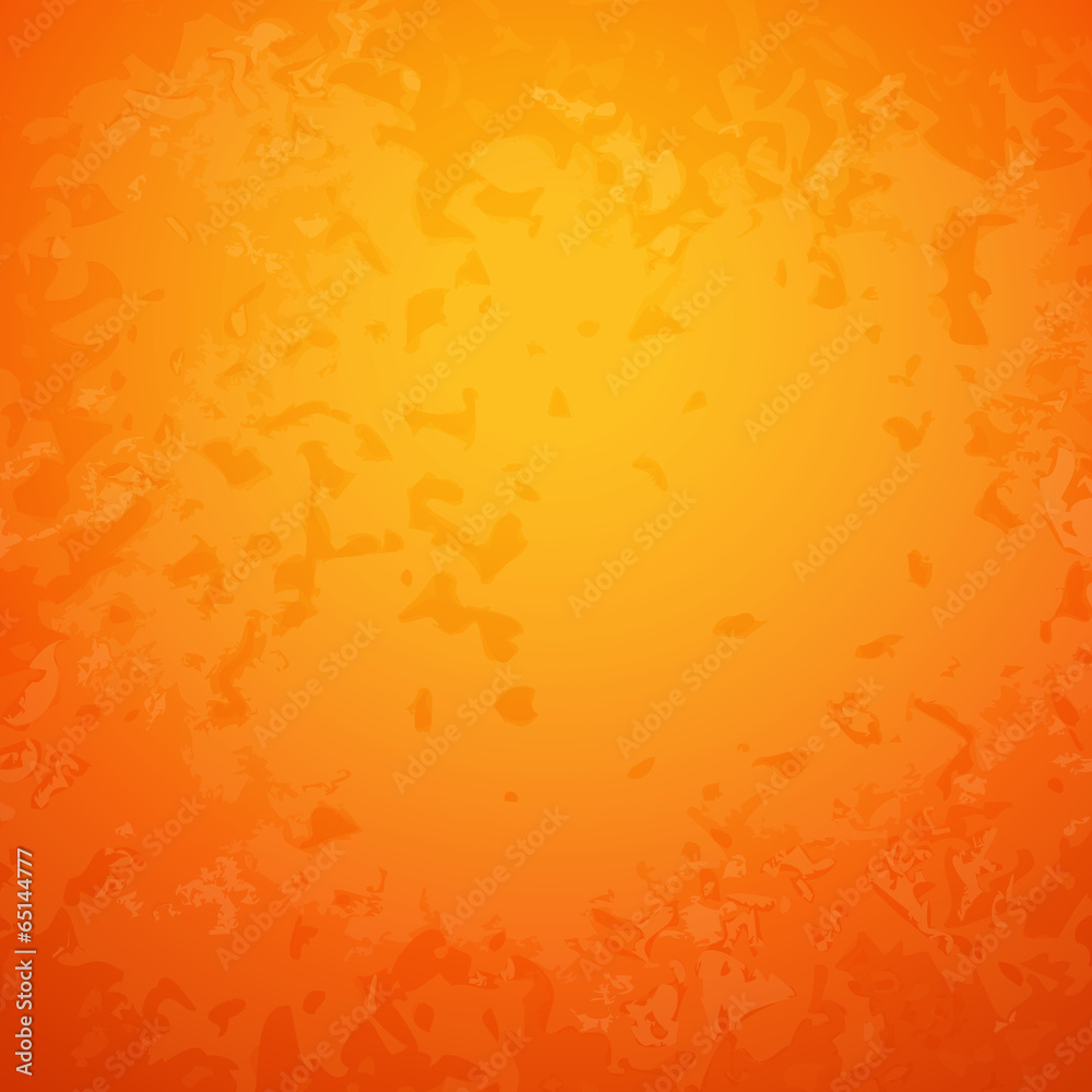 Abstract orange paper background with bright center