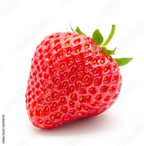 Perfect red ripe strawberry isolated