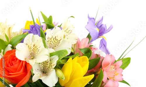 Fototapeta Naklejka Na Ścianę i Meble -  Beautiful flowers isolated on white