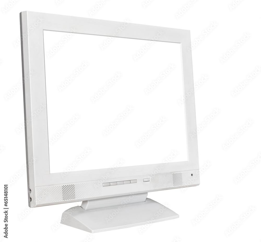 side view grey computer display side view grey computer display
