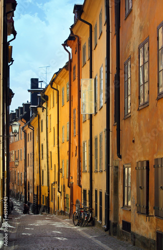 Canvas Print Stockholms old city