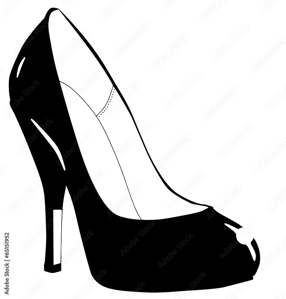 Stiletto Heel Shoe Sketch Stiletto Heel Shoe Sketch