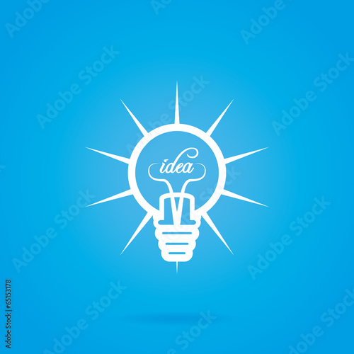Abstract Bulb Icon Isolated On Background