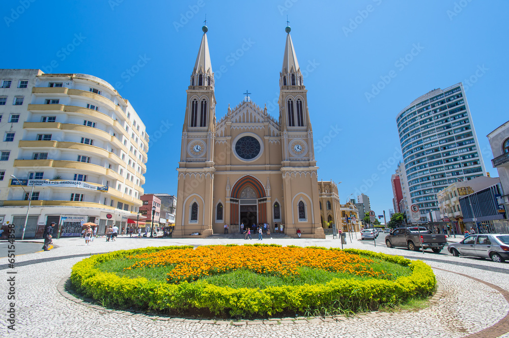 Fototapeta premium Cathedral in Curitiba, Brazil