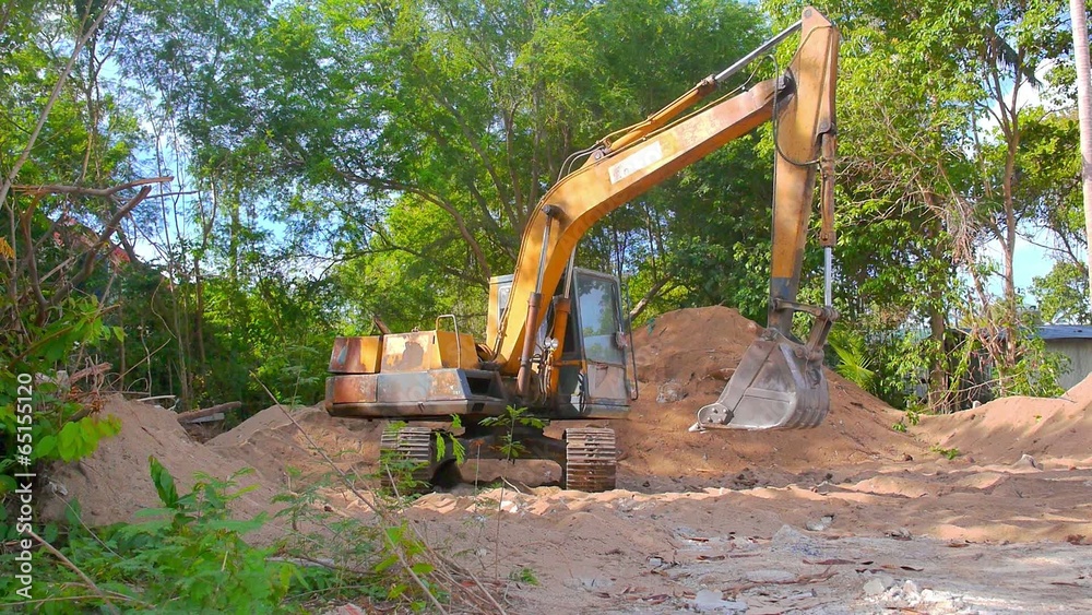 Excavator Working