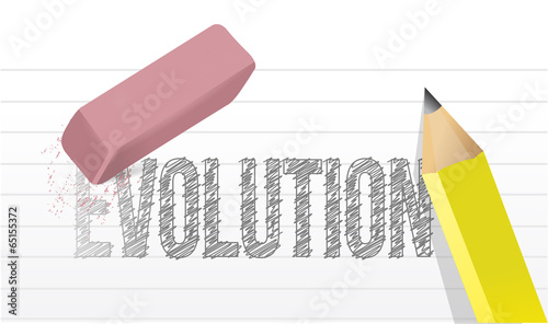 Canvastavla erase evolution concept illustration design