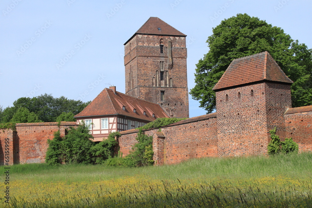Wittstocker Stadtmauer an der Alten Bischofsburg