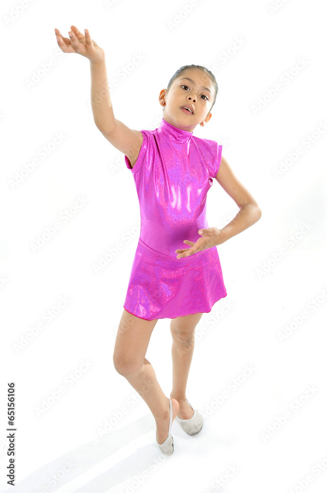 latin cute young little girl in dancing and ballet practice latin cute young little girl in dancing and ballet practice