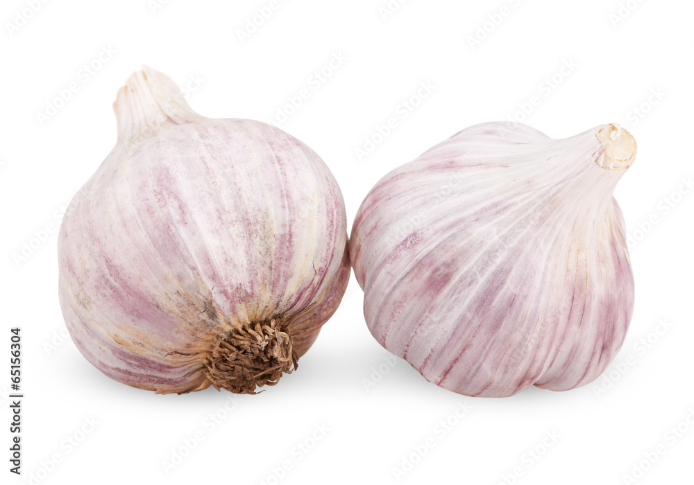 Fototapeta premium Two purple garlic