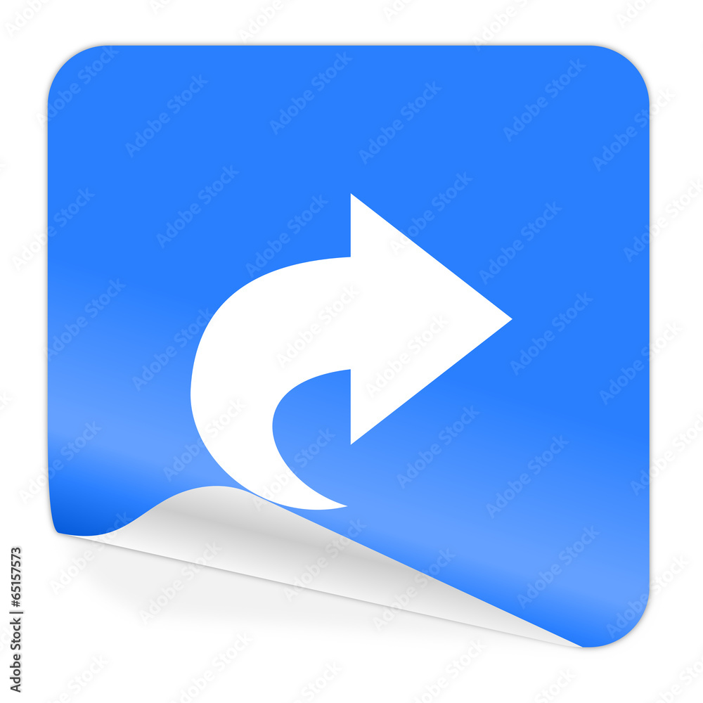next blue sticker icon