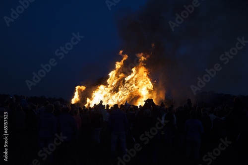 huge bonfire, a tradition with easter in North-West Europe.