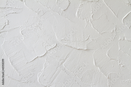Decorative plaster effect on wall photo