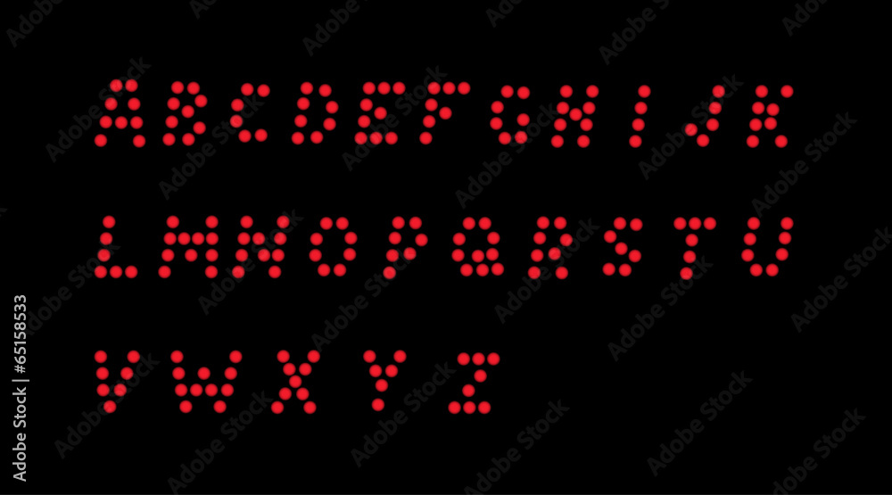 led dotted alphabet led dotted alphabet