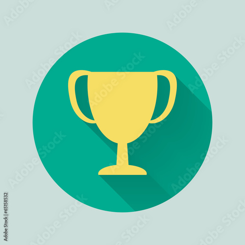 prize cup flat icon