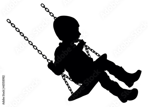 Swinging child