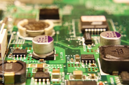 PCB with populated components