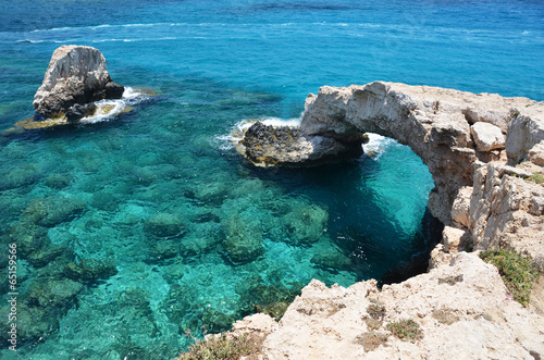 Rock arch. Ayia Napa, Cyprus photo