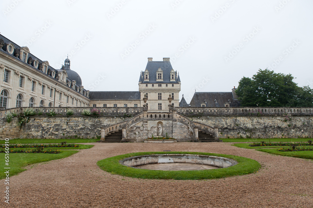 Valencay castle in the valley of Loire, France